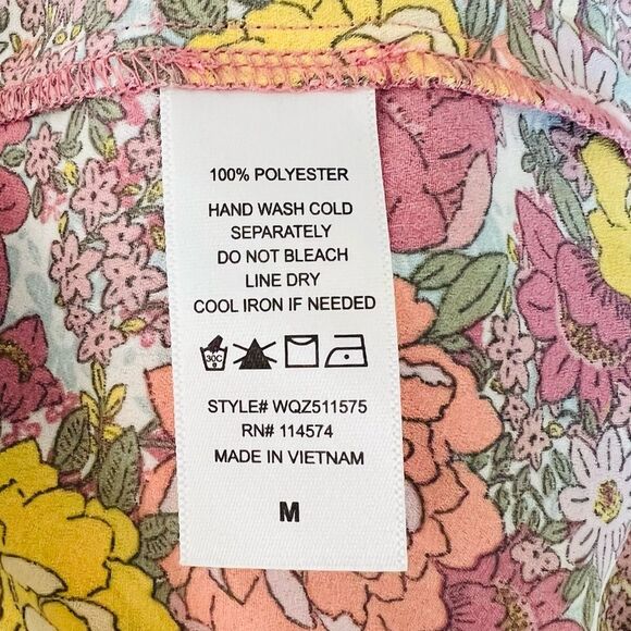 PLEIONE Anthropology Tops Women’s Size M Blouse Floral - Picture 9 of 10